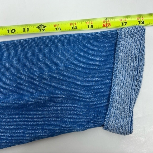 Chico’s Women’s Pullover Sweater Sz 3=Large Sz 16 Color Blue Stretch Cuff Sleeve - Picture 12 of 12
